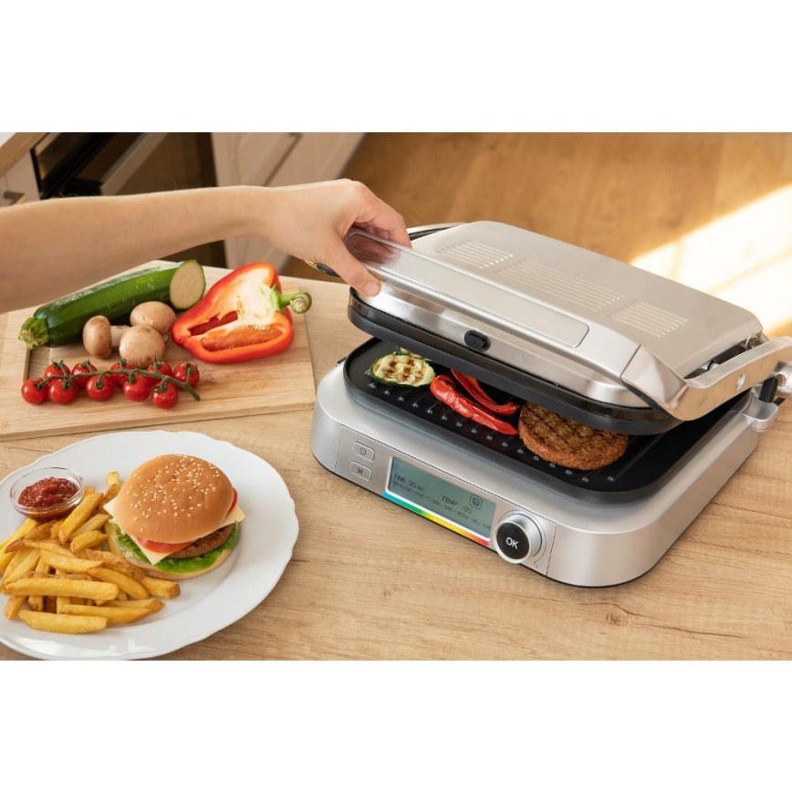 Sencor - Kontaktinis grilis 2100W/230V matinis chromas