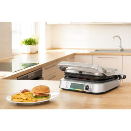 Sencor - Kontaktinis grilis 2100W/230V matinis chromas