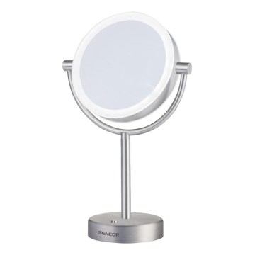 Sencor - Kosmetinis veidrodis su LED apšvietimu LED/5W/230V nerūdijančio plieno