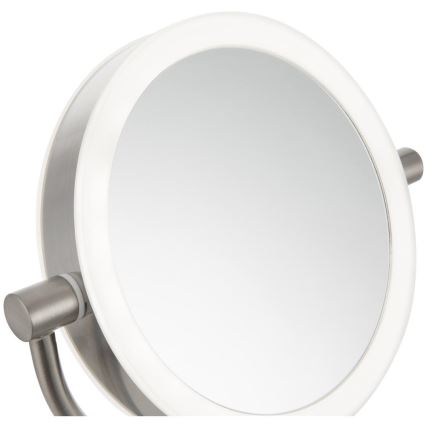 Sencor - Kosmetinis veidrodis su LED apšvietimu LED/5W/230V nerūdijančio plieno