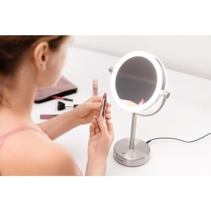 Sencor - Kosmetinis veidrodis su LED apšvietimu LED/5W/230V nerūdijantis