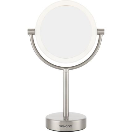 Sencor - Kosmetinis veidrodis su LED apšvietimu LED/5W/230V nerūdijantis
