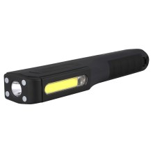 Sencor - LED Žibintuvėlis LED/1W/2xAAA + LED/3W/COB