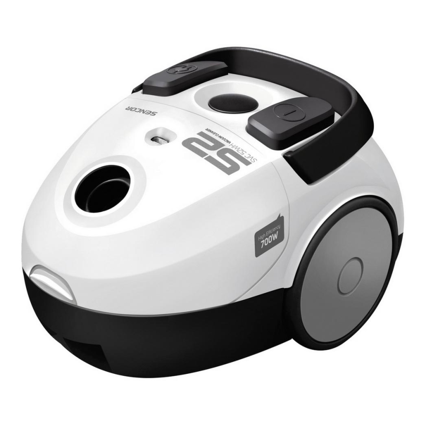 Sencor - Maišinis dulkių siurblys 1,5 l 700W/230V baltas