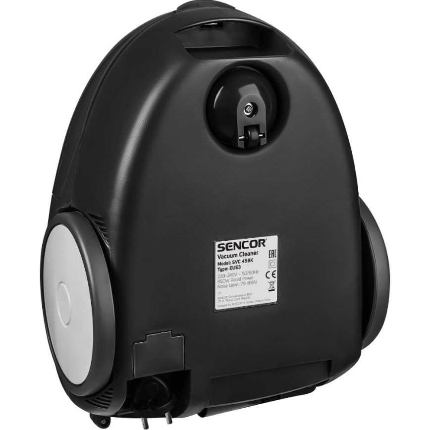 Sencor - Maišinis dulkių siurblys 1,5 l 850W/230V juoda