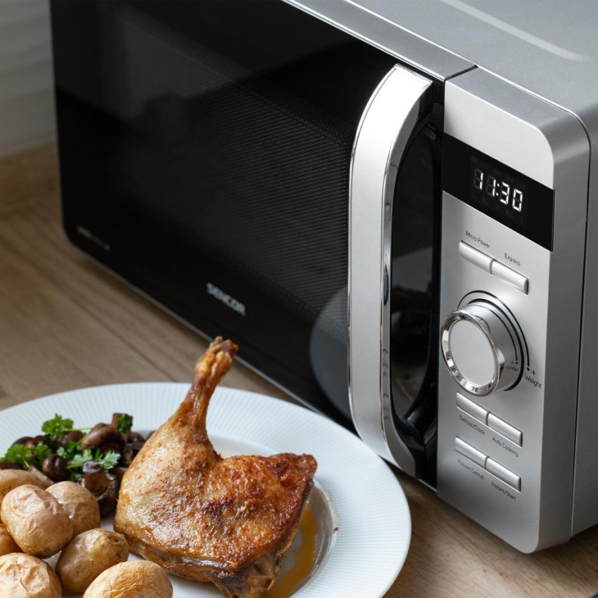 Sencor - Mikrobangų krosnelė 800W/230V 17 l sidabrinė