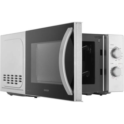 Sencor - Mikrobangų krosnelė su grilio funkcija 700W/1000W/230V 20 l matinis chromas