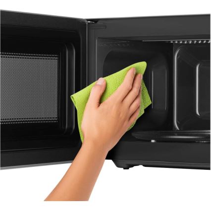 Sencor - Mikrobangų krosnelė su grilio funkcija 700W/1000W/230V 20 l matinis chromas