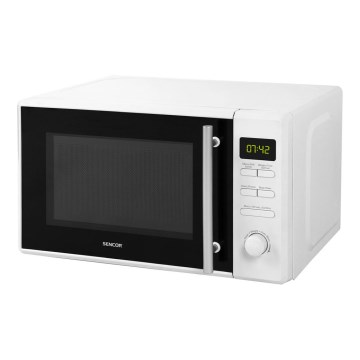 Sencor - Mikrobangų krosnelė su grilio funkcija 700W/1000W/230V 20l balta