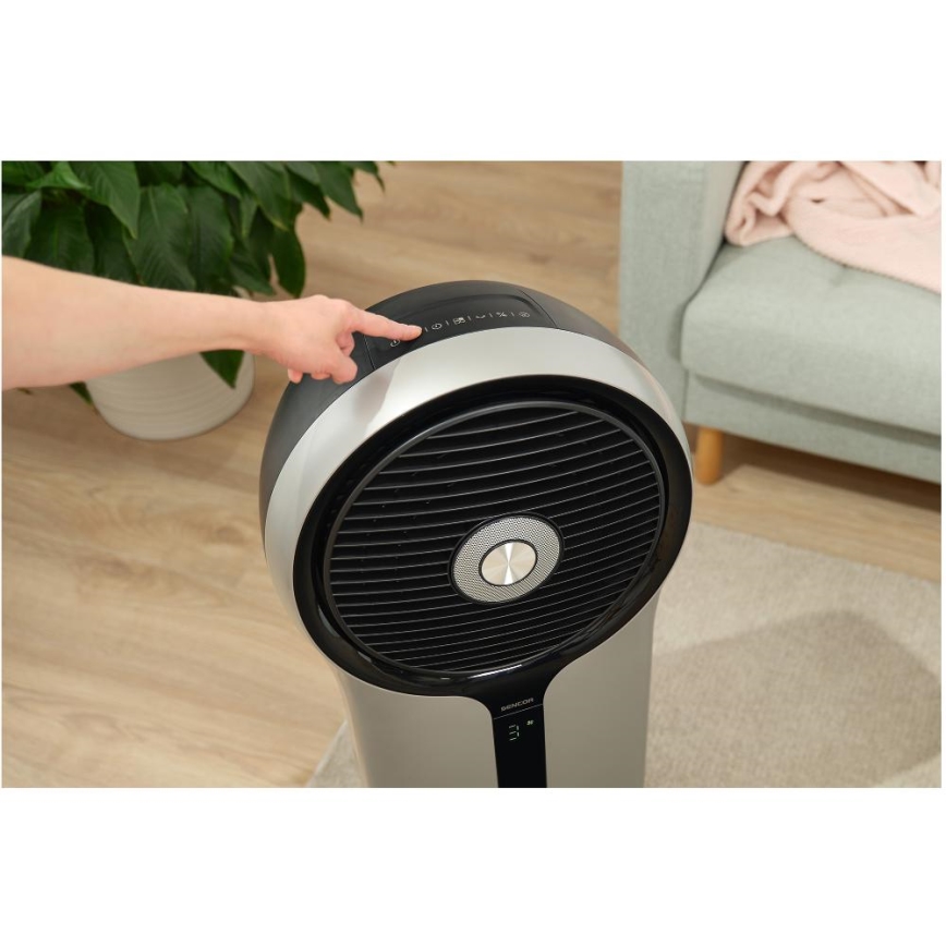 Sencor - Mobilus oro aušintuvas 110W/230V sidabrinis/juodas + pultelis
