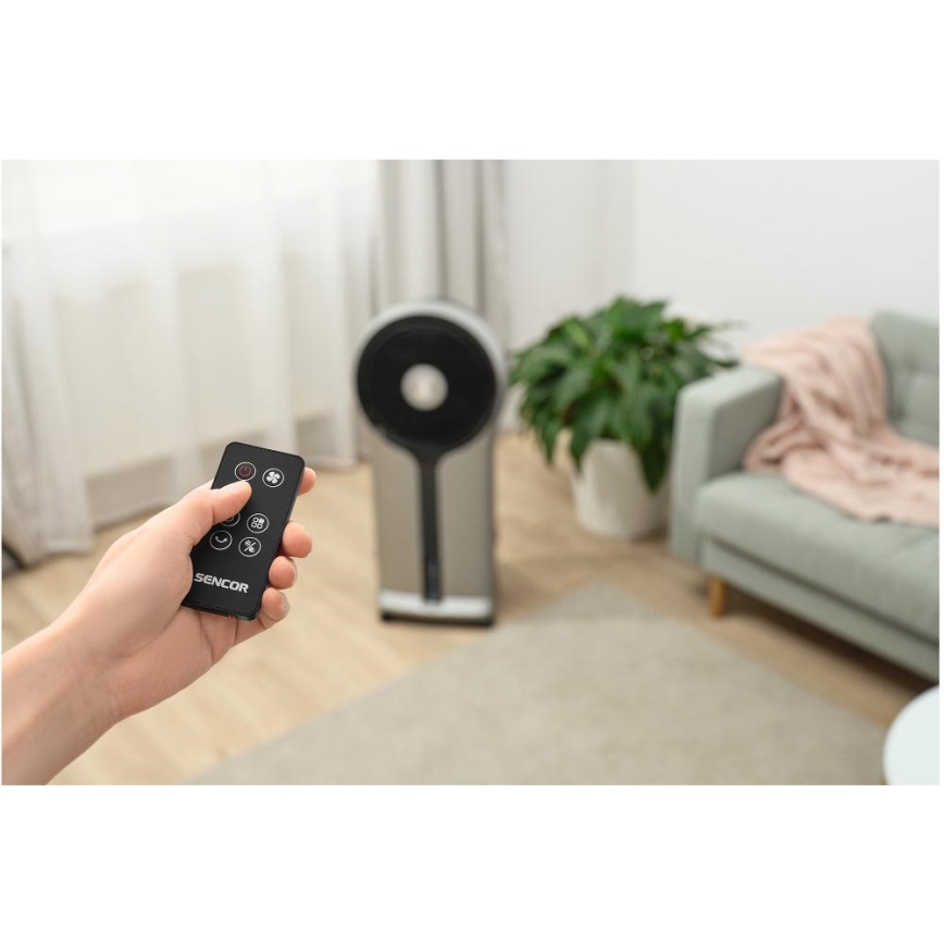 Sencor - Mobilus oro aušintuvas 110W/230V sidabrinis/juodas + pultelis