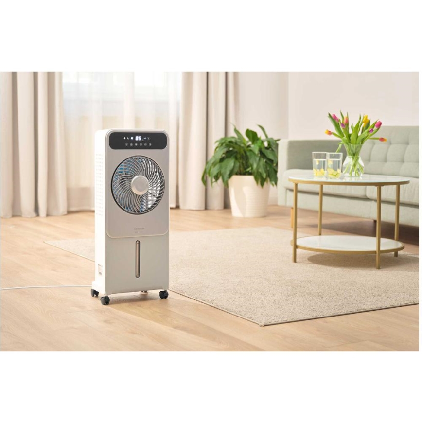 Sencor - Mobilus oro aušintuvas 28W/230V pilkas + nuotolinis valdymas