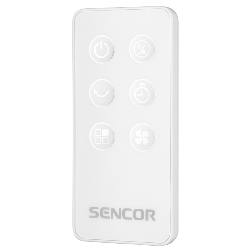 Sencor - Mobilus oro aušintuvas su LED ekranu 3in1 45W/230V baltas + valdymo pultas
