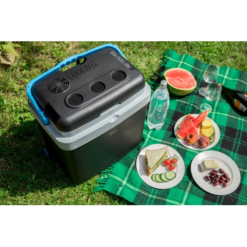 Sencor - Nešiojamas automobilinis šaldytuvas 33 l 60W/12V/230V juodas