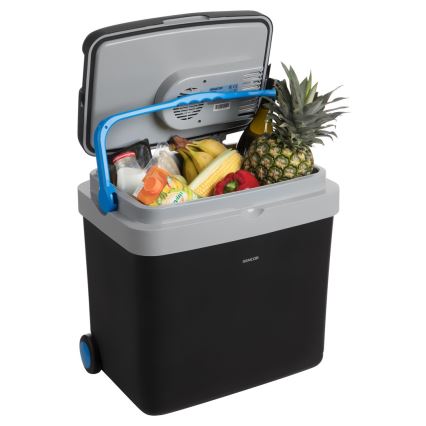 Sencor - Nešiojamas automobilinis šaldytuvas 33 l 60W/12V/230V juodas