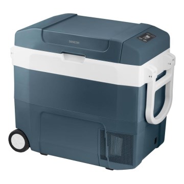 Sencor - nešiojamas kompresorinis automobilinis šaldytuvas 55 l 70W/12V/230V mėlynas/baltas