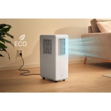 Sencor - Nešiojamas oro kondicionierius 4 viename 200W/230V 1800 BTU baltas + su nuotoliniu pulteliu
