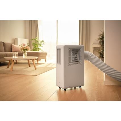 Sencor - Nešiojamas oro kondicionierius 4 viename 200W/230V 1800 BTU baltas + su nuotoliniu pulteliu