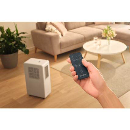 Sencor - Nešiojamas oro kondicionierius 4 viename 200W/230V 1800 BTU baltas + su nuotoliniu pulteliu