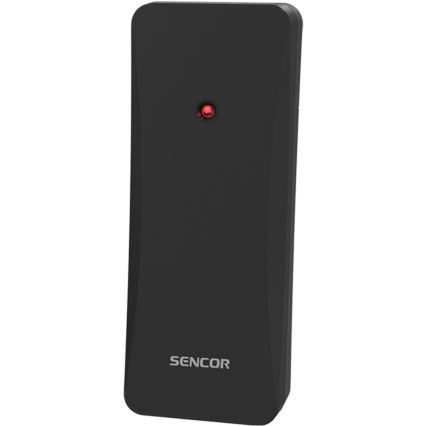 Sencor - Orų stotelė su spalvotu LCD ekranu 3xAAA + 2xAA juoda