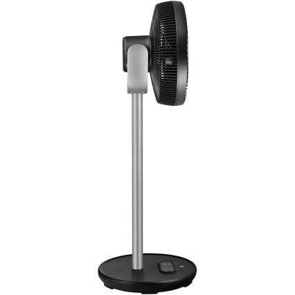 Sencor - Pastatomas ventiliatorius 3D UltraSilent 26W/230V Wi-Fi juodas + nuotolinis pultelis