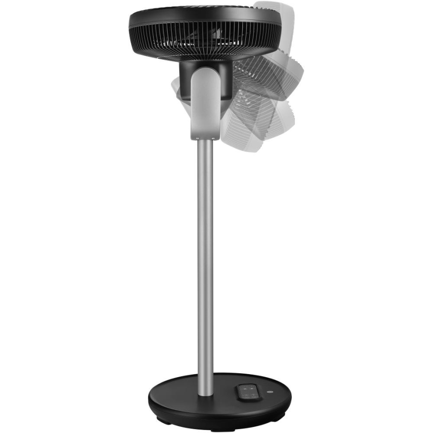 Sencor - Pastatomas ventiliatorius 3D UltraSilent 26W/230V Wi-Fi juodas + nuotolinis pultelis