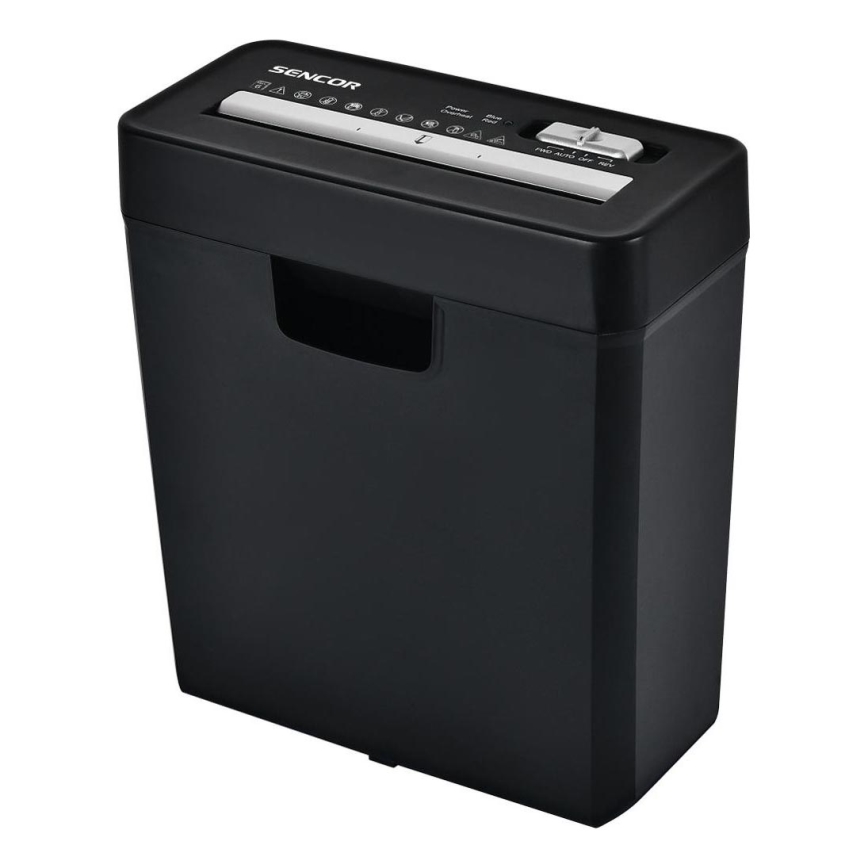 Sencor - Popieriaus smulkintuvas A4 apimtis 10 l 190W/230V juoda