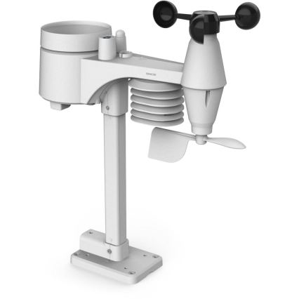 Sencor - Profesionali meteorologinė stotelė su spalvotu LCD ekranu ir žadintuvu 5V/1xCR2032 + 3xAA Wi-Fi