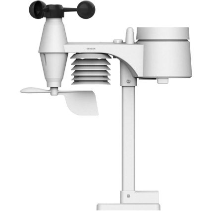 Sencor - Profesionali meteorologinė stotelė su spalvotu LCD ekranu ir žadintuvu 5V/3xAAA + 3xAA