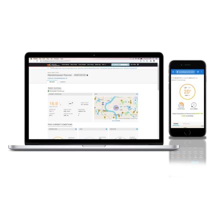 Sencor - Profesionali meteorologinė stotis su spalvotu LCD ekranu 1xCR2032 Wi-Fi