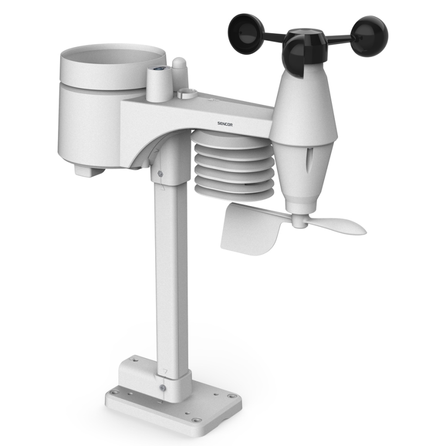Sencor - Profesionali meteorologinė stotis su spalvotu LCD ekranu 1xCR2032 Wi-Fi