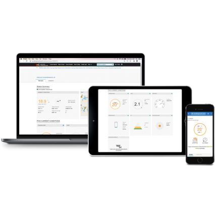 Sencor - Profesionali oro stotis su spalvotu LCD ekranu 1xCR2032 + 3xAA Wi-Fi