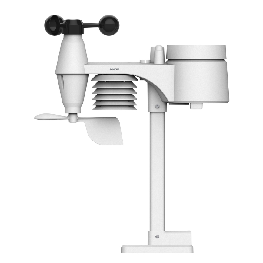 Sencor - Profesionali oro stotis su spalvotu LCD ekranu 5V/1xCR2032 + 3xAA Wi-Fi
