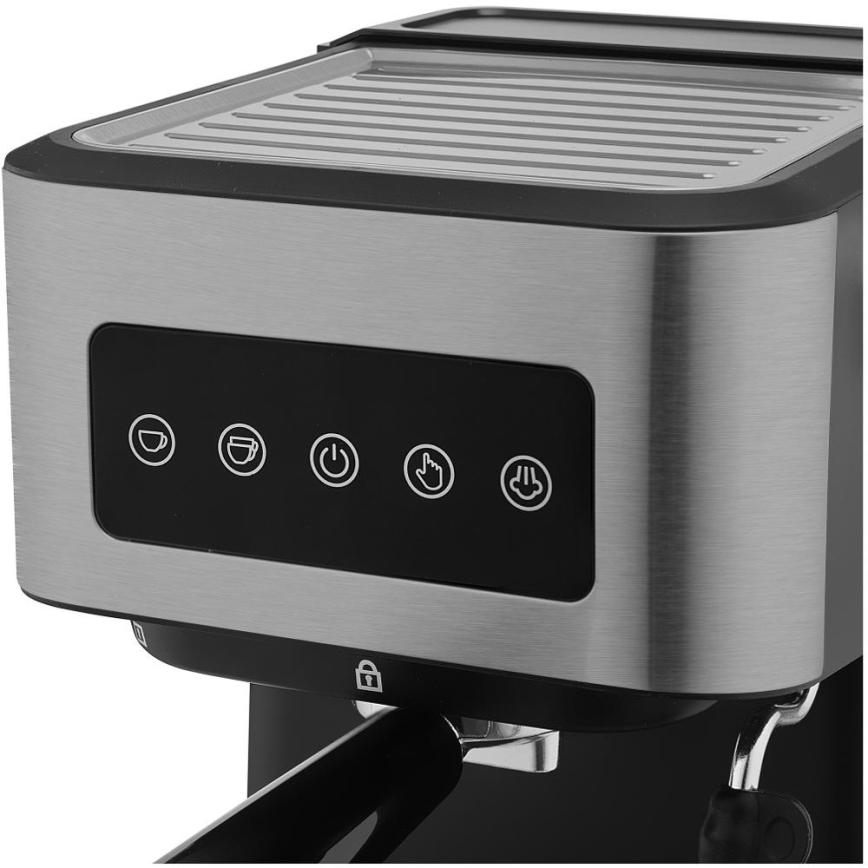 Sencor - Rankinis espresso kavos aparatas 1050W/230V juodas/matinis chromas