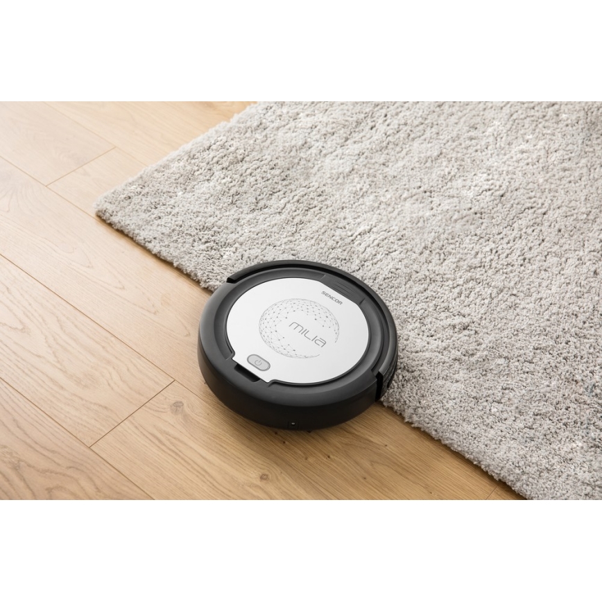 Sencor - Robotas dulkių siurblys su šluoste 2in1 15W/14,4V 1500 mAh juodas