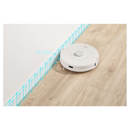 Sencor - 2 in 1 robotinis siurblys su mopavimo funkcija, 50 W / 5000 mAh, Wi‑Fi, baltas + nuotolinio valdymo pultas