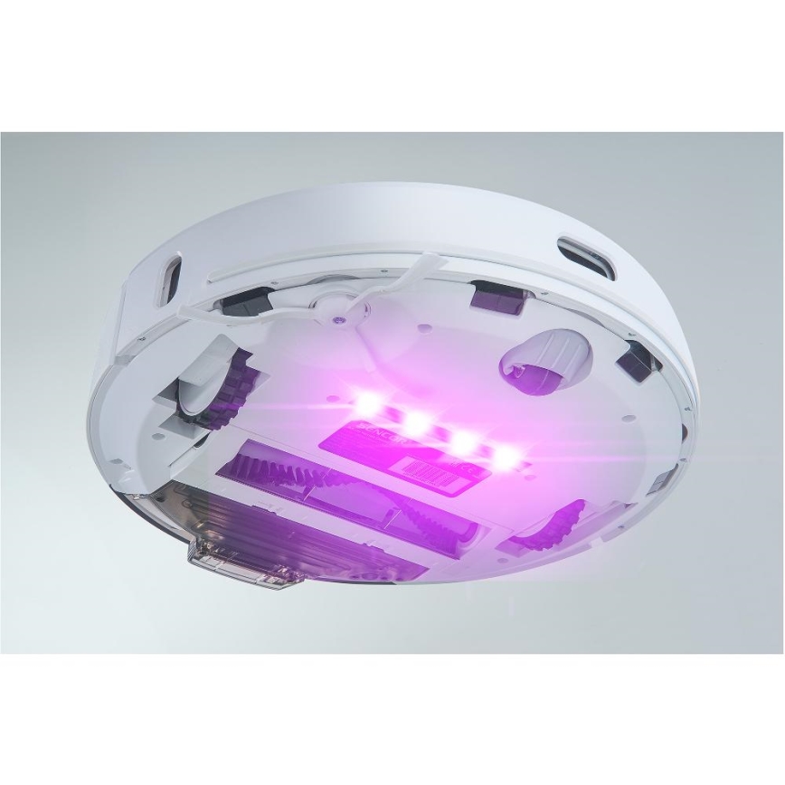 Sencor - 2 in 1 robotinis siurblys su mopavimo funkcija, 50 W / 5000 mAh, Wi‑Fi, baltas + nuotolinio valdymo pultas