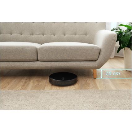 Sencor - 2in1 robotinis dulkių siurblys su mopu 16W/2600 mAh Wi-Fi juodas + nuotolinis pultas