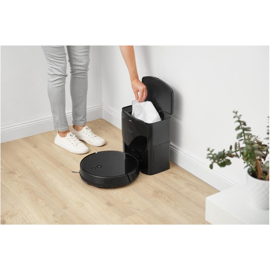 Sencor - 2in1 robotinis dulkių siurblys su mopu 16W/2600 mAh Wi-Fi juodas + nuotolinis pultas