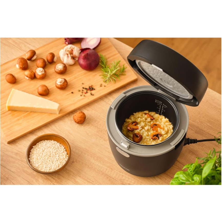Sencor - Ryžių viryklė 350W/230V 0,6 l juoda