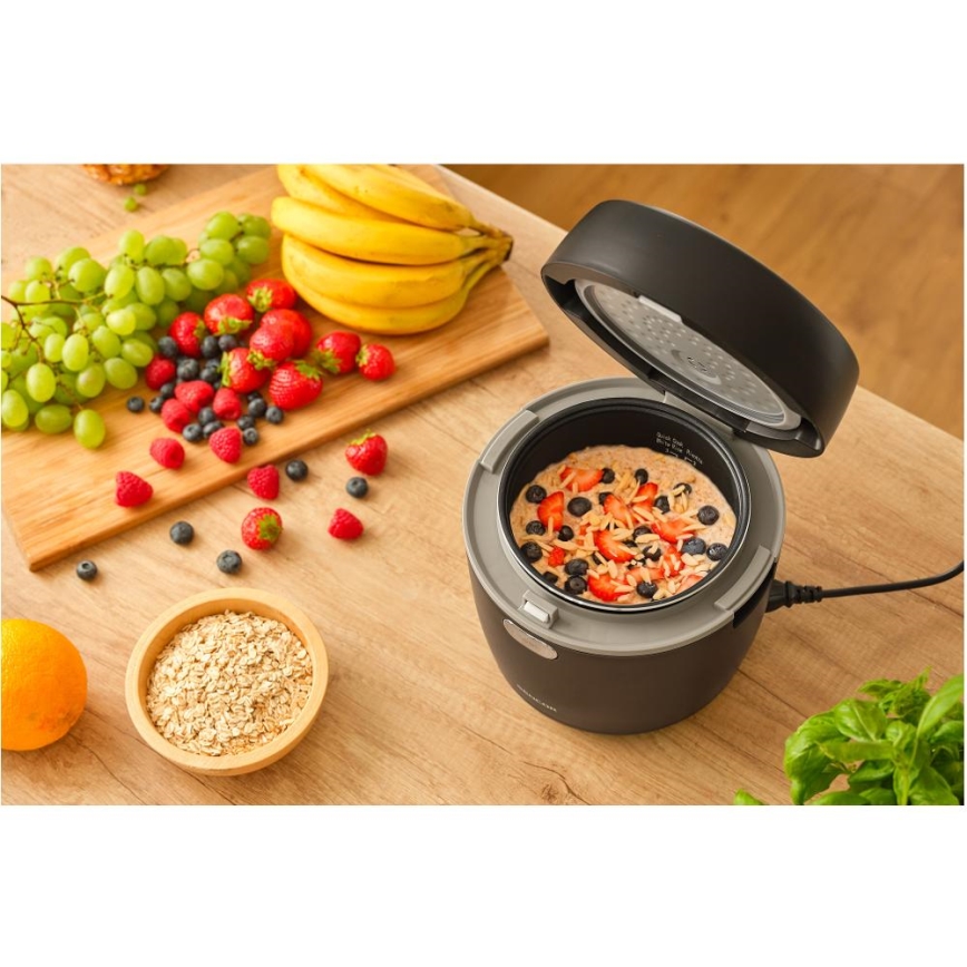 Sencor - Ryžių viryklė 350W/230V 0,6 l juoda