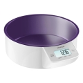 Sencor - Skaitmeninė virtuvinė svarstyklė 2xAAA balta/violetinė