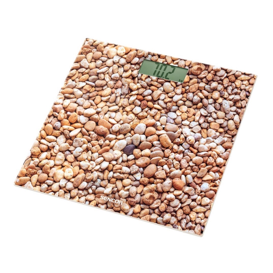 Sencor - Skaitmeninės asmeninės svarstyklės su LCD ekranu 1xCR2032