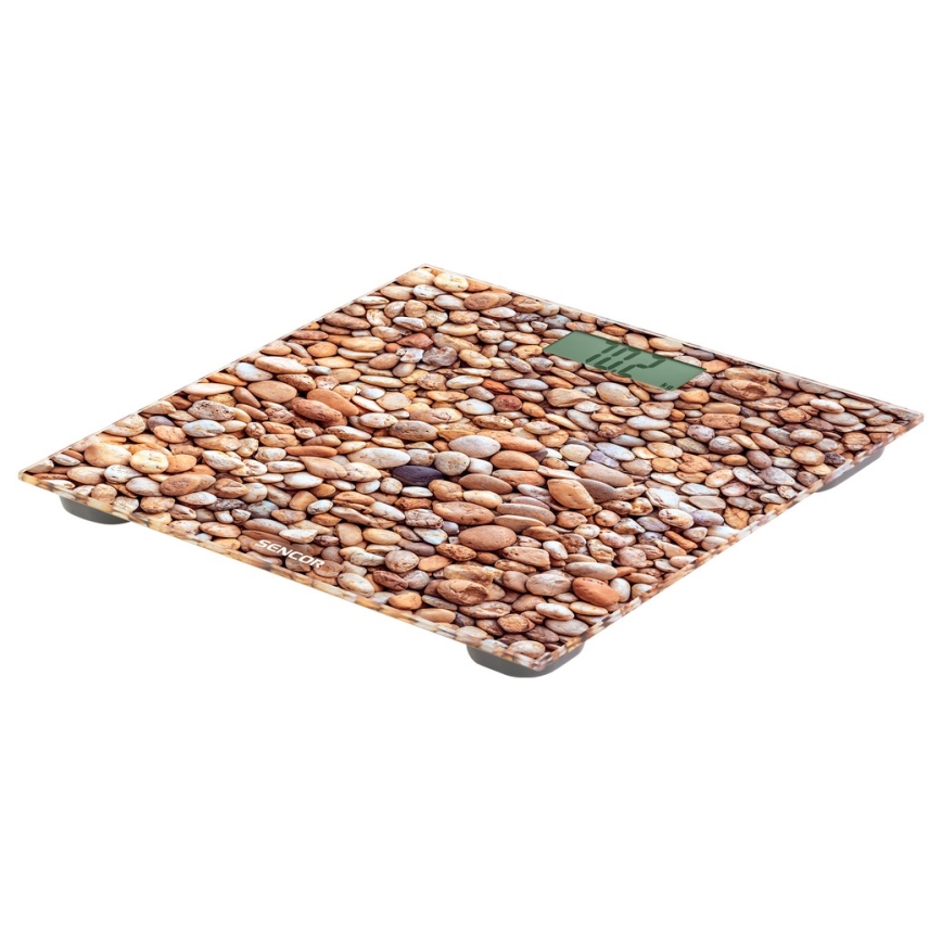 Sencor - Skaitmeninės asmeninės svarstyklės su LCD ekranu 1xCR2032