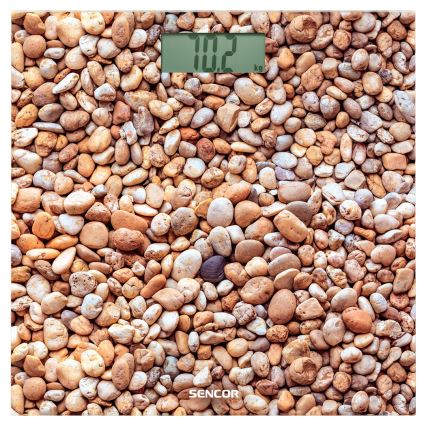 Sencor - Skaitmeninės asmeninės svarstyklės su LCD ekranu 1xCR2032