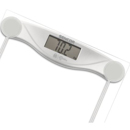 Sencor - Skaitmeninės asmeninės svarstyklės su LCD ekranu 1xCR2032