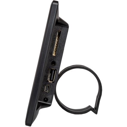 Sencor - Skaitmeninis 7 nuotraukų rėmelis su garsiakalbiu, 230 V, juodas + nuotolinio valdymo pultas