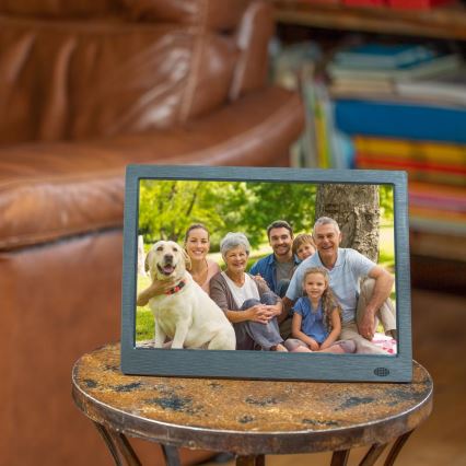 Sencor - Skaitmeninis nuotraukų rėmelis 13,3 su garsiakalbiu 230V antracito spalvos + nuotolinis pultelis