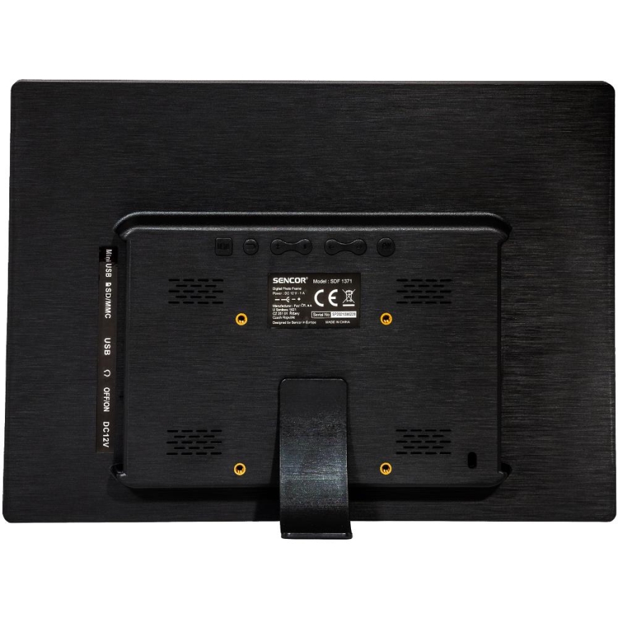 Sencor - Skaitmeninis nuotraukų rėmelis 13,3 su garsiakalbiu 230V antracito spalvos + nuotolinis pultelis
