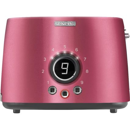 Sencor - Skrudintuvas su dviem angomis ir kepimo groteliu 1000W/230V rožinis